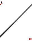 CUETEC CYNERGY POOL CUE BLACK AND SILVER X RAW PERFORATED POLY WRAP 12.5MM 19OZ