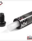 BAGUETTE DE BILLARD CUETEC CYNERGY NOIRE ET ARGENT X RAW AVEC WRAP EN POLYMÈRE PERFORÉ 12.5 MM 19 OZ