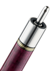 MANCHE PREDATOR 10K ÉRABLE FRISÉ TEINTÉ VIOLET FONCÉ UNI-LOC GRIP EN CUIR DE LUXE (FLÈCHE NON-INCLUSE) - ÉDITION LIMITÉE