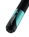 PREDATOR P3 POOL CUE BUTT - TEAL WITH BLACK STRIPES - LEATHER LUXE WRAP LIMITED EDITION