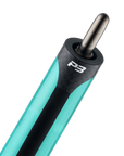 MANCHE DE BAGUETTE DE BILLARD PREDATOR P3 TURQUOISE AVEC BANDES NOIRES SANS GRIP - ÉDITION LIMITÉE