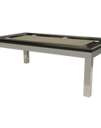 LA CONDO STAINLESS RECTANGLE GAME TABLE