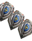 ENSEMBLE DE 3 PLUMES DE DARDS SHOT FUTURE KNIGHT DARKSTAR - PETIT STANDARD