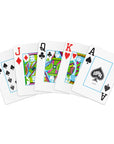COPAG NEOTERIC PLASTIC POKER CARDS DOUBLE DECK SET JUMBO 1546 VIOLET AND BLUE AND YELLOW