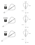 SHOT 1 PIECE WHITE - KITE TIP DART