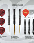 SHOT WARRIOR KAPENE STEEL TIP DART SET - 90% TUNGSTEN BARRELS