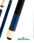 MCDERMOTT POOL CUE LUCKY SERIES L7 BLUE 13MM 190Z