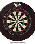 CONTOUR DE CIBLE DE DARDS SHOT UNE PIÈCE - NOIRE