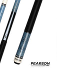 PEARSON POOL CUE ENCORE SERIES CC-ENC-3 BLUE LINEN WRAP 12.4MM