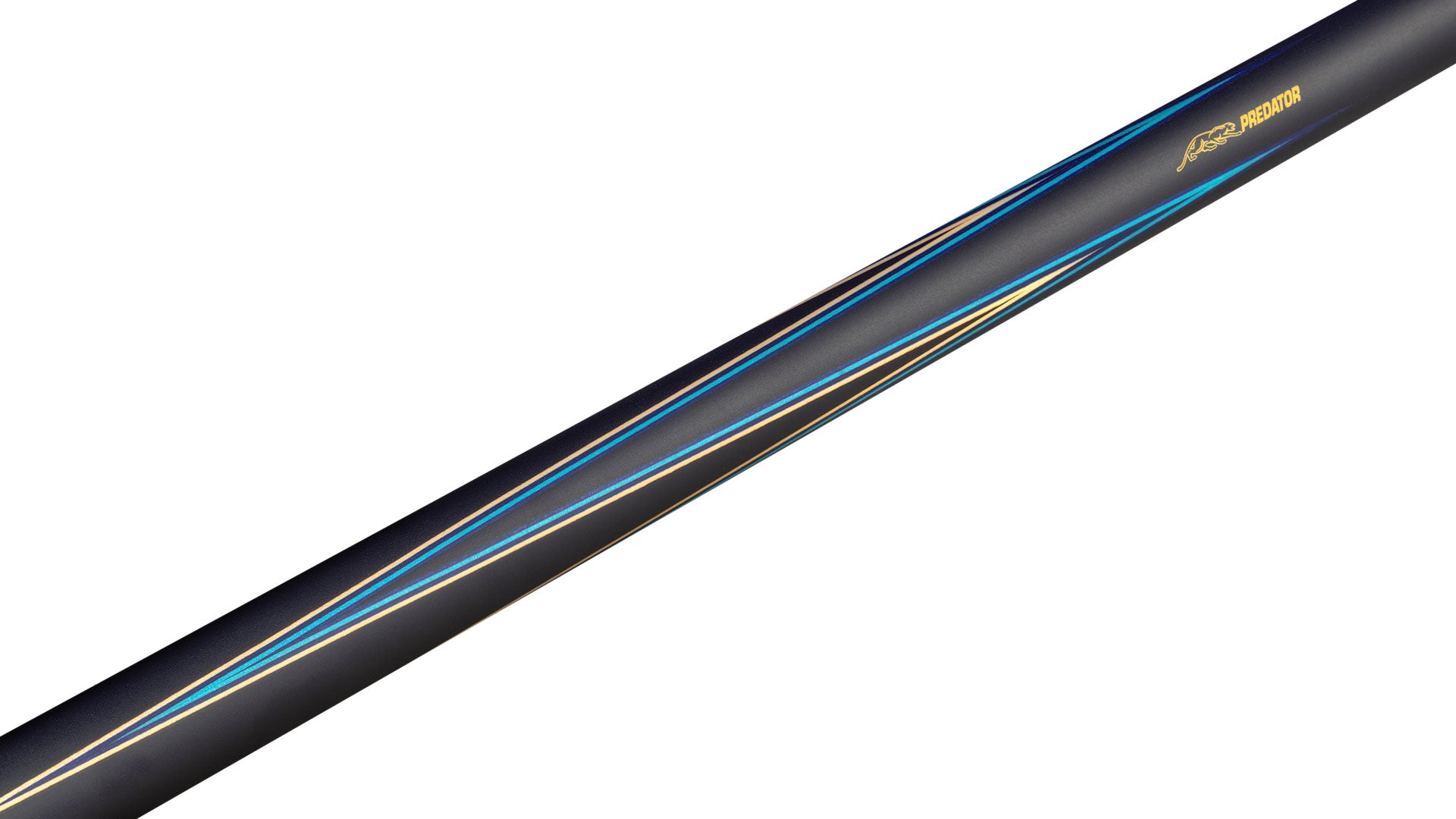 PREDATOR 8-POINT SNEAKY PETE POOL CUE - BLACK/CURLY/BLUE - ELEPHANT PATTERN LEATHER WRAP (SHAFT NOT INCLUDED)