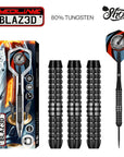 JEU DE FLÉCHETTES SHOT REDLINE BLAZ3D POINTE ACIER TUNGSTÈNE 80 % 22G