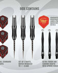 SHOT TRIBAL WEAPON SAVAGE STEEL TIP DART SET - 90% TUNGSTEN BARRELS
