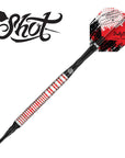 SHOT MICHAEL SMITH GAME DAY SOFT TIP DART SET - 90% TUNGSTEN BARRELS
