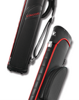 FALCON HARD CASE PVC LEATHER BLACK AND RED 4 BUTTS 6 SHAFTS