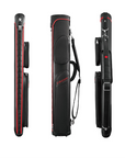 FALCON HARD CASE PVC LEATHER BLACK AND RED 4 BUTTS 6 SHAFTS