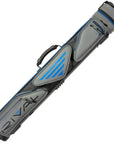 LUCASI RIVAL HARD CUE CASE GREY AND BLUE 3B 4S
