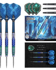 SHOT CELT MERLIN STEEL TIP DART SET - 95% TUNGSTEN BARRELS