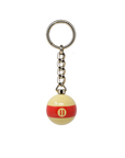PORTE-CLÉS BOULE DE BILLARD 1 PO NUMÉROTÉE