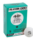 1 STAR MASTER SPEED PING PONG BALLS BOX OF 6 WHITE BALLS