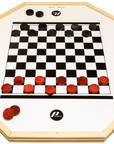 CROKINOLE GAME AND CHECKERBOARD 2 IN 1