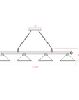 FIXTURE CORDON BRUSHED NICKLE