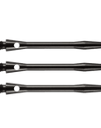 HARROWS ANODISED ALUMINUM DART SHAFTS - MEDIUM - BLACK