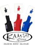 KAMUI QUICK DRY GLOVE - RED BLUE BLACK