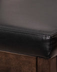 LA CONDO LEATHER STORAGE BENCH