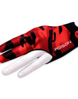 POISON CAMO RED LEFT HAND BILLIARD GLOVE