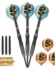 SHOT SCIMITAR STEEL TIP DARTS SET-PROFESSIONAL STAINLESS STEEL
