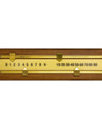 SMALL SCOREBOARD WITH BRASS RODS - OAK