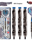 WARRIOR TIPU STEEL TIP DART SET-80% TUNGSTEN
