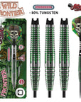 WILD FRONTIER TRAPPER STEEL TIP DART SET-80% TUNGSTEN BARRELS