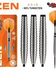 ZEN DOJO STEEL TIP DART SET-80% TUNGSTEN BARRELS