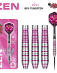 ZEN JUJI STEEL TIP DART SET-80% TUNGSTEN BARRELS