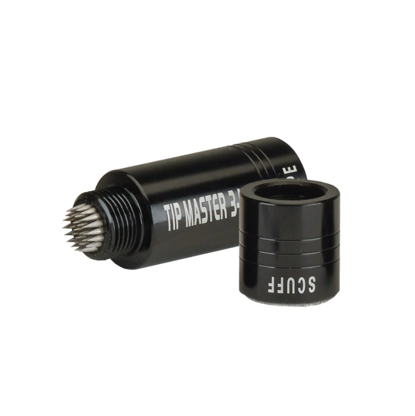 TIPMASTER 3-IN-1 SILVER TM31-AL ALUMINUM POOL CUE TIP TOOL