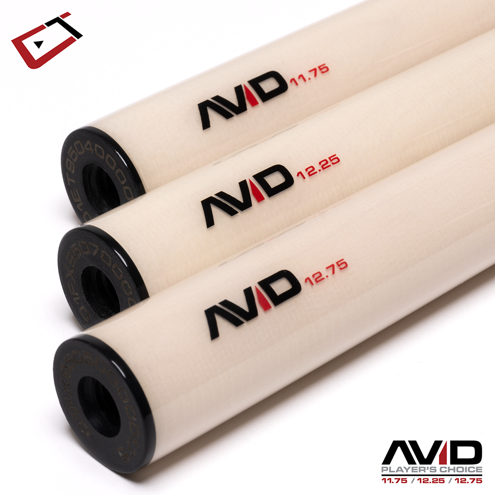 AVID CHROMA BORDEAUX POOL CUE NO WRAP 11.75MM 19OZ