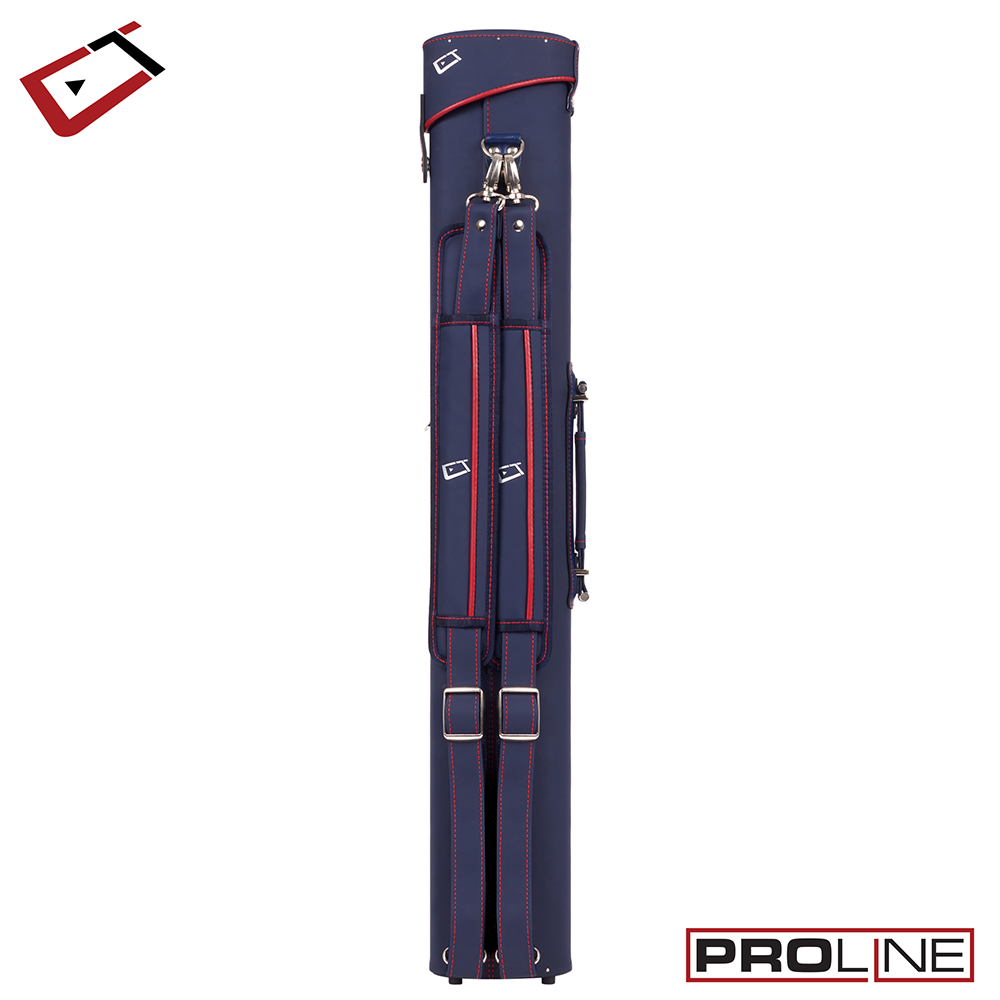 ÉTUI RIGIDE POUR BAGUETTES DE BILLARD CUETEC PRO LINE 2X4 - BLEU MARINE