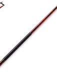 CUETEC CYNERGY TRUEWOOD MAPPA BURL II RED/BLACK FULL-GRAIN LEATHER WRAP 12.5MM 19OZ