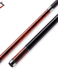 Baguette de billard Cuetec Cynergy Truewood Mappa Burl II, rouge et noir, sans grip, 11,8 mm, 19 oz