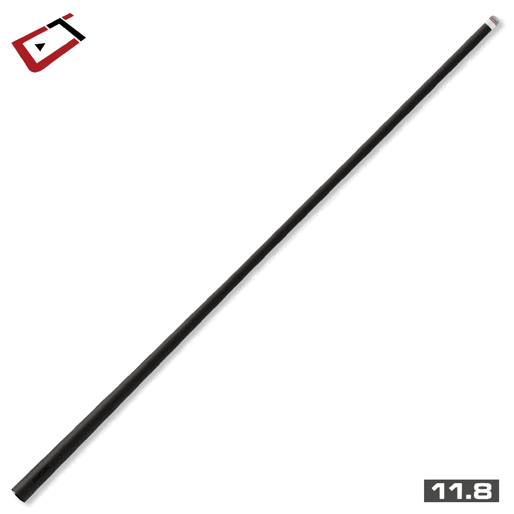 Baguette de billard Cuetec Cynergy Truewood Mappa Burl II, rouge et noir, sans grip, 11,8 mm, 19 oz