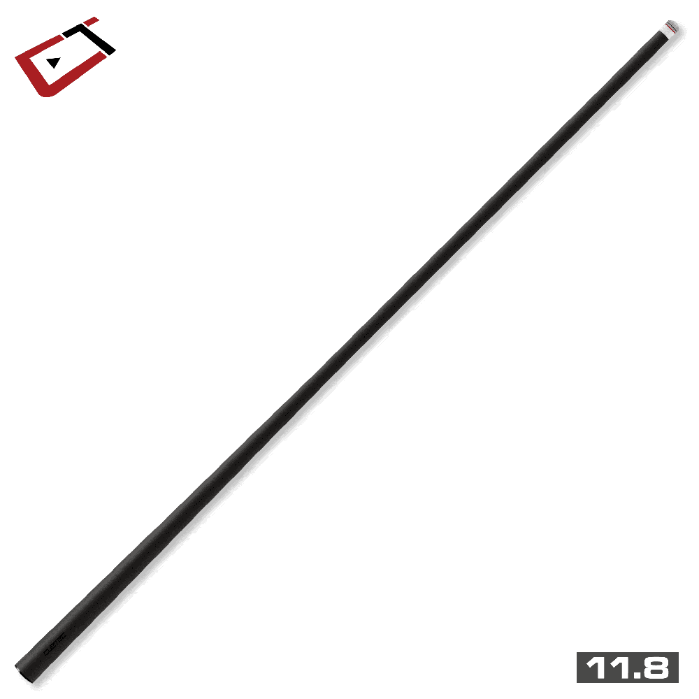CUETEC CYNERGY TRUEWOOD SYCAMORE II GREY/BLACK FULL-GRAIN LEATHER WRAP 11.8MM 19OZ