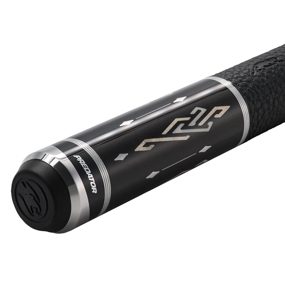 PREDATOR BUTT BLAK 1 EBONY BLACK/PATTERNS UNI-LOC LEATHER WRAP (SHAFT NON INCLUDED)
