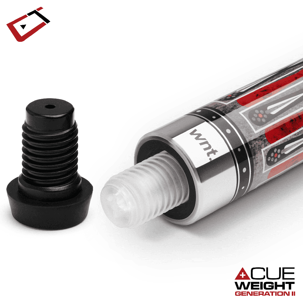 BAGUETTE DE BILLARD CUETEC CYNERGY NINEBALL SERIES - GRIS REQUIN - GRIP EN CUIR PLEINE FLEUR - 12,5 MM - 19 OZ