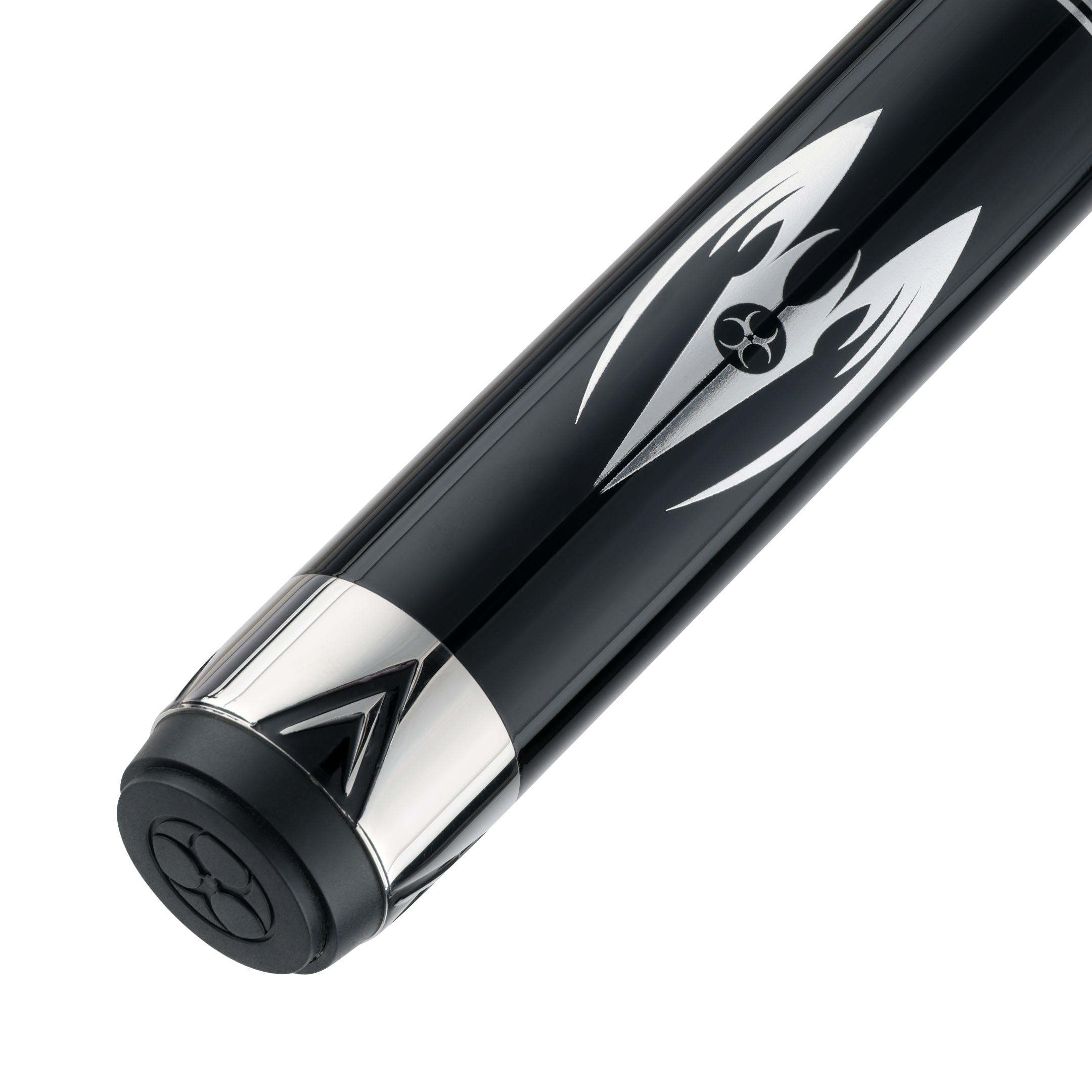 BAGUETTE DE BILLARD POISON MAELITH AVEC FLÈCHE DE CARBONE - ENTIÈREMENT NOIRE - SANS WRAP 12.4MM 19OZ