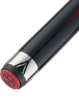 BAGUETTE DE BILLARD POISON MAELITH AVEC FLÈCHE EN FIBRE DE CARBONE - ROUGE/NOIR - SANS WRAP 12.4MM 19OZ