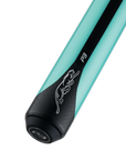 MANCHE DE BAGUETTE DE BILLARD PREDATOR P3 TURQUOISE AVEC BANDES NOIRES SANS GRIP - ÉDITION LIMITÉE