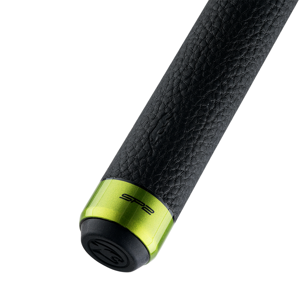 PREDATOR BUTT SP2 BLACK/LIME GREEN 2  UNI-LOC LEATHER LUXE WRAP (SHAFT NOT INCLUDED) - LIMITED EDITION