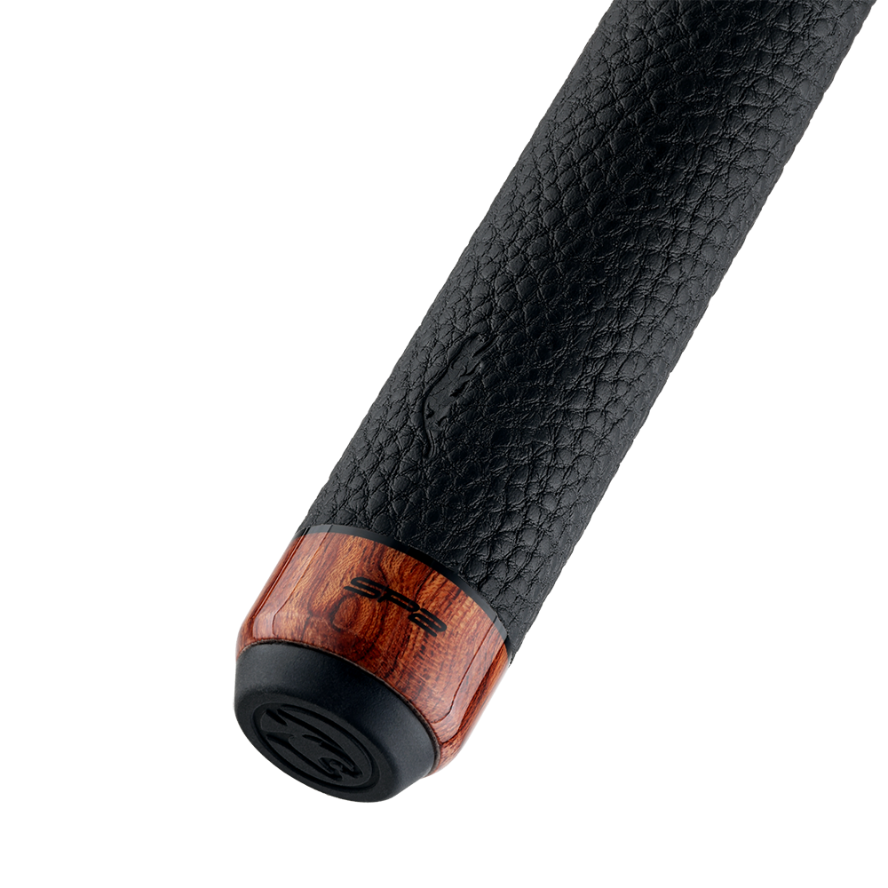 MANCHE DE BAGUETTE DE BILLARD SP2 PAL2 - BOIS PALISSANDRE AVEC STYLE EXOTIQUE GRIP EN CUIR DE LUXE UNI-LOC - ÉDITION LIMITÉE