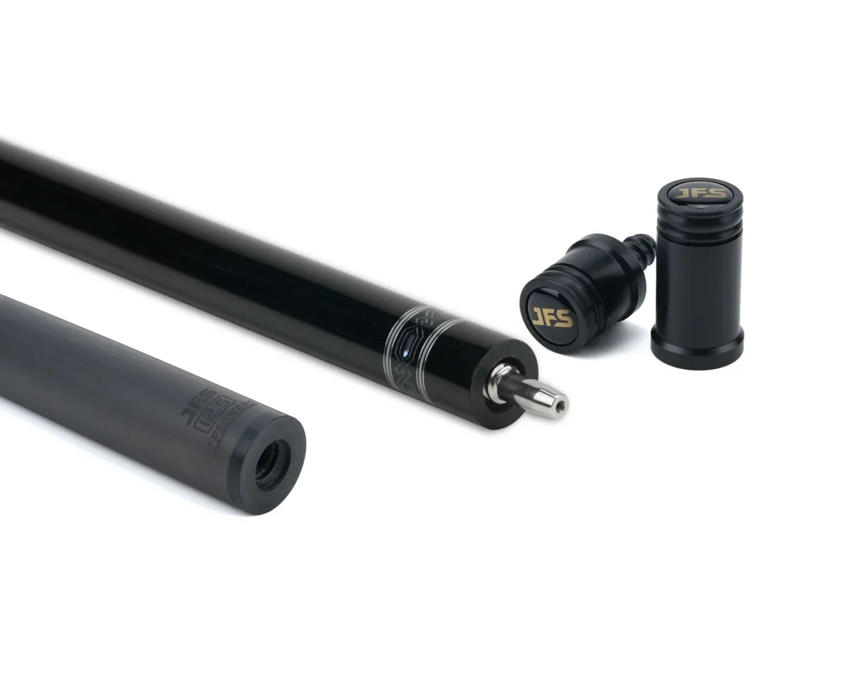 BAGUETTE DE BILLARD JFLOWERS CADEN NOIRE EBONY FLÈCHE FIBRE CARBONE 13MM 190Z